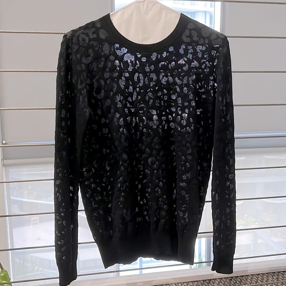 Textured Navy Theory Sweater - Size Petite - Picture 1 of 3